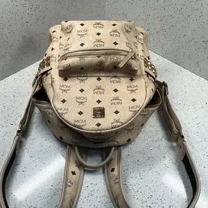MCM | Bags | Mcm Backpack Small Cream Color For Women | Poshmark display picture 3